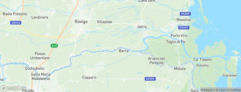 Villanova Marchesana, Italy Map