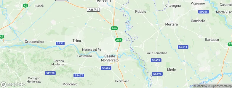 Villanova Monferrato, Italy Map