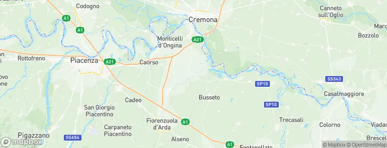 Villanova sull'Arda, Italy Map