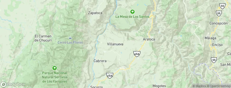 Villanueva, Colombia Map