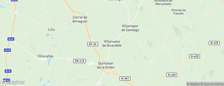 Villanueva de Alcardete, Spain Map