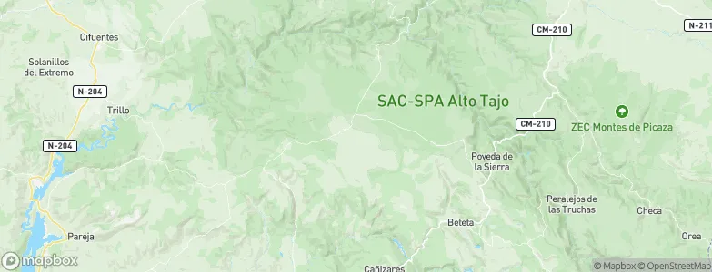 Villanueva de Alcorón, Spain Map