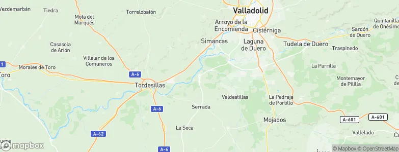 Villanueva de Duero, Spain Map