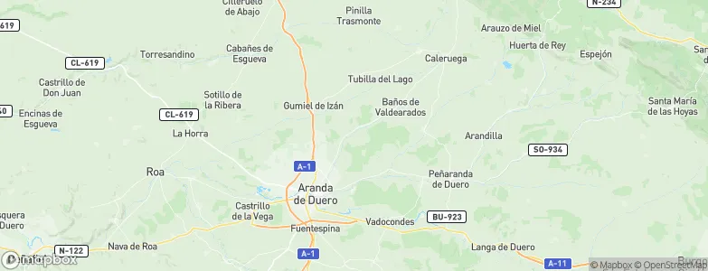 Villanueva de Gumiel, Spain Map