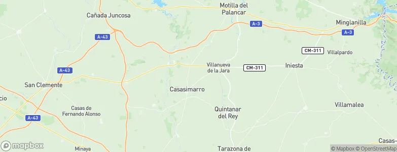 Villanueva de la Jara, Spain Map
