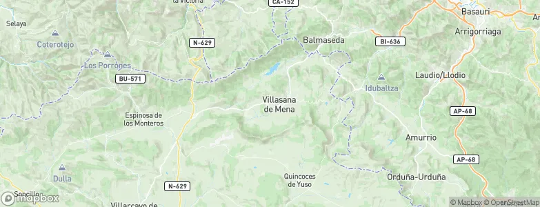 Villanueva de Mena, Spain Map
