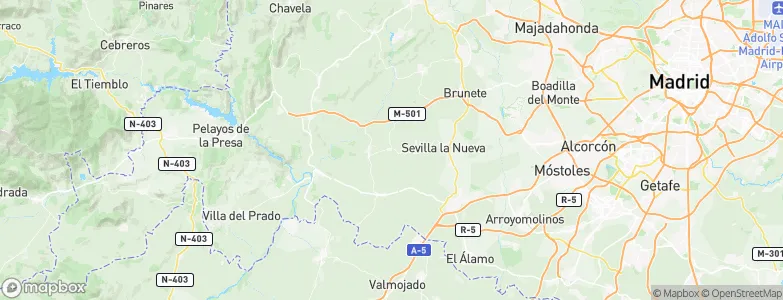 Villanueva de Perales, Spain Map