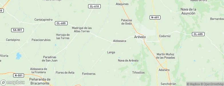 Villanueva del Aceral, Spain Map