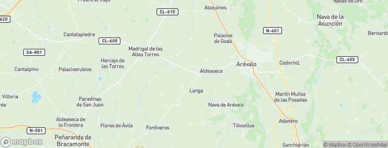 Villanueva del Aceral, Spain Map