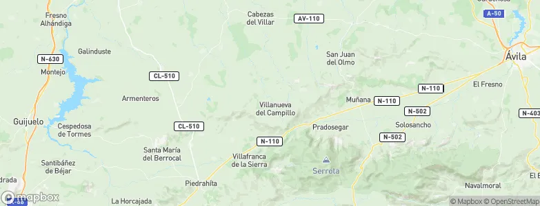 Villanueva del Campillo, Spain Map