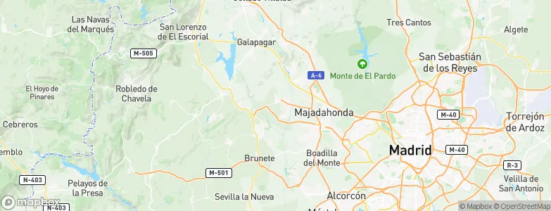 Villanueva del Pardillo, Spain Map