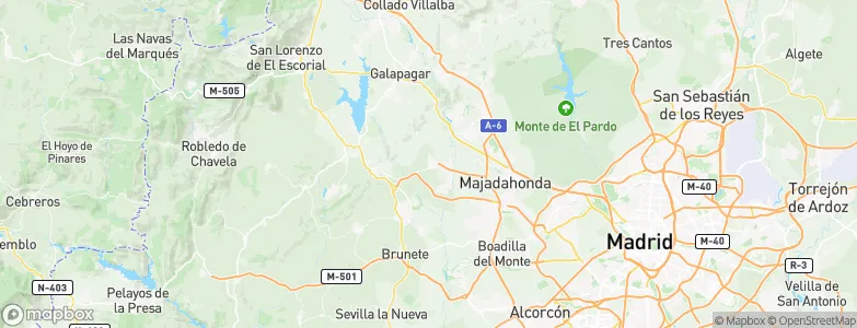 Villanueva del Pardillo, Spain Map
