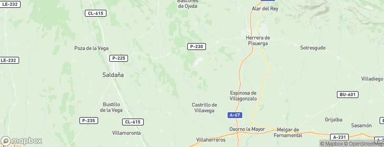 Villanuño de Valdavia, Spain Map