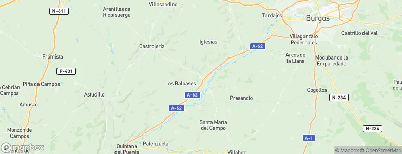 Villaquirán de los Infantes, Spain Map