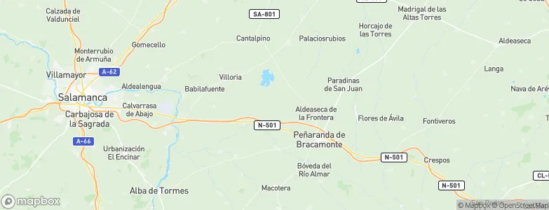 Villar de Gallimazo, Spain Map