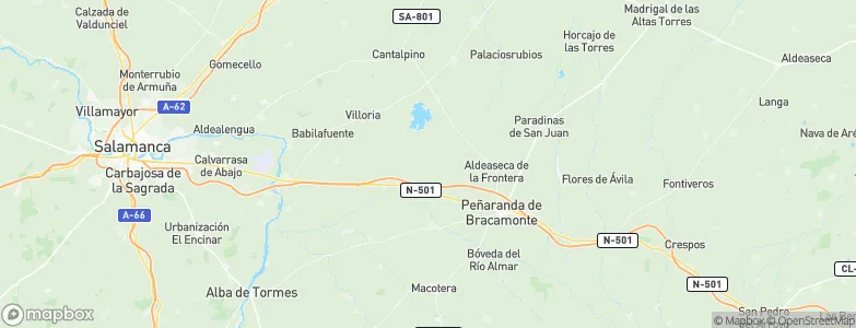 Villar de Gallimazo, Spain Map