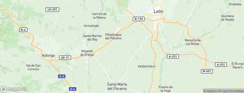 Villar de Mazarife, Spain Map