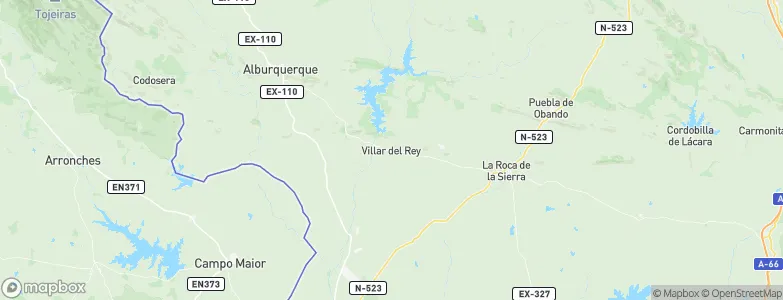 Villar del Rey, Spain Map