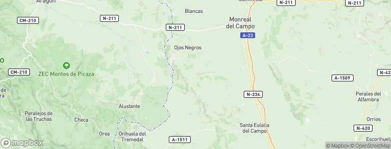 Villar del Salz, Spain Map