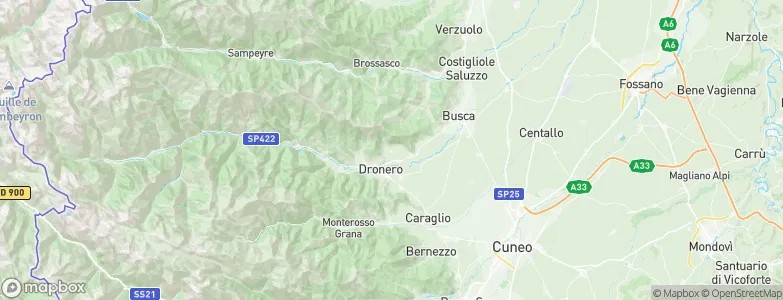 Villar San Costanzo, Italy Map