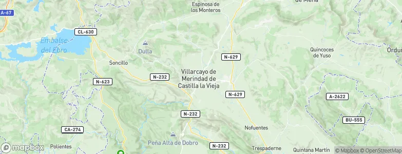 Villarcayo de Merindad de Castilla la Vieja, Spain Map
