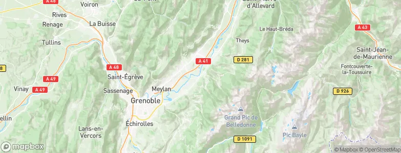 Villard-Bonnot, France Map