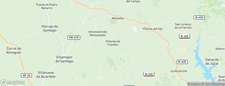 Villarejo de Fuentes, Spain Map