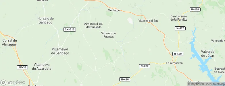 Villarejo de Fuentes, Spain Map