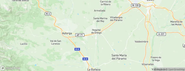 Villarejo de Órbigo, Spain Map