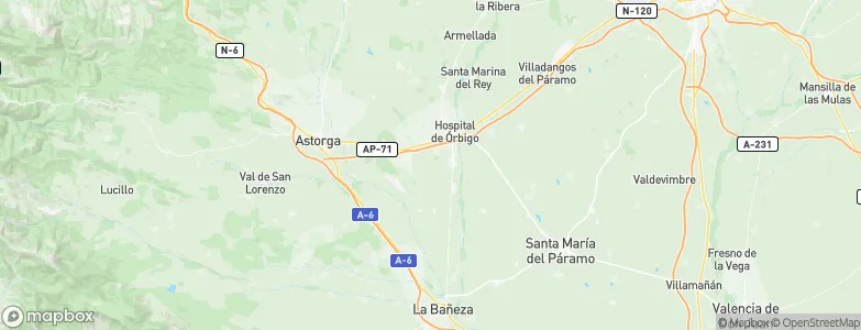Villarejo de Órbigo, Spain Map