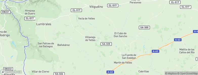 Villares de Yeltes, Spain Map