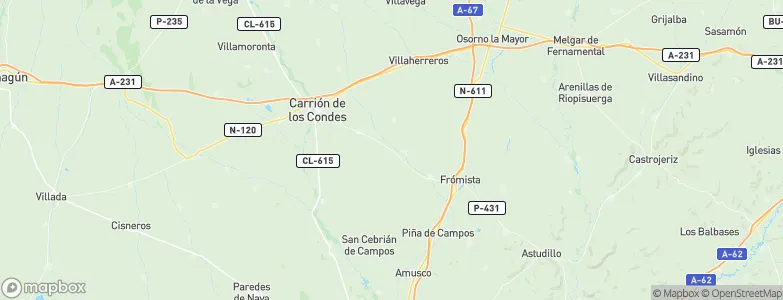 Villarmentero de Campos, Spain Map