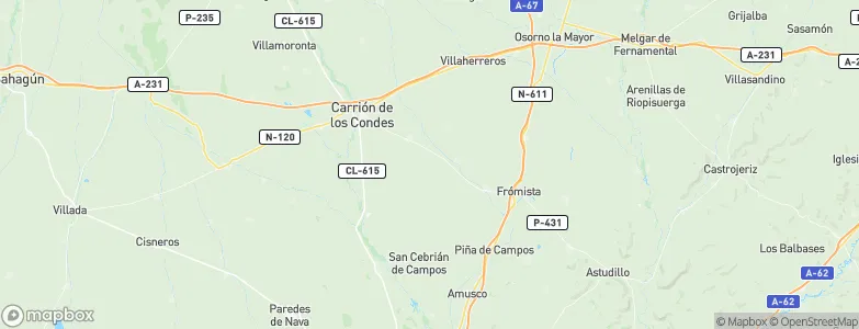Villarmentero de Campos, Spain Map