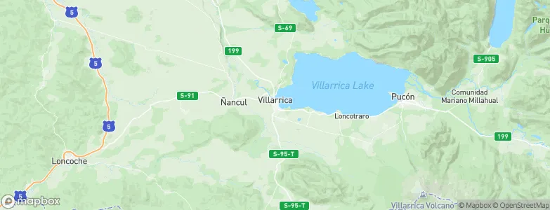 Villarrica, Chile Map
