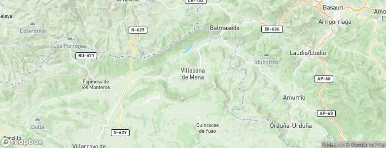 Villasana de Mena, Spain Map