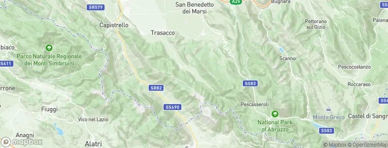 Villavallelonga, Italy Map
