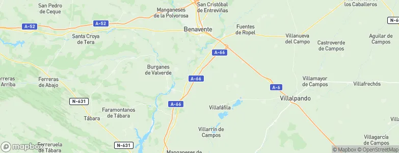 Villaveza del Agua, Spain Map