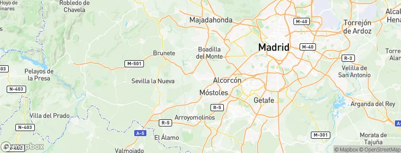 Villaviciosa de Odón, Spain Map