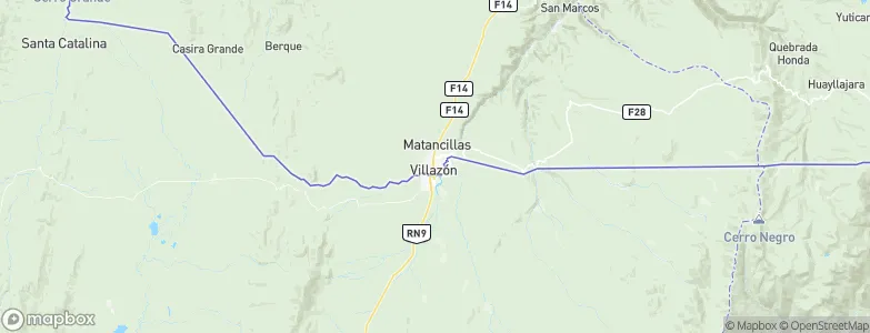 Villazón, Bolivia Map