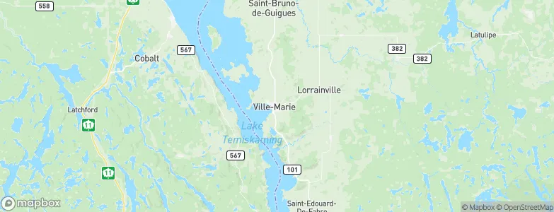Ville-Marie, Canada Map