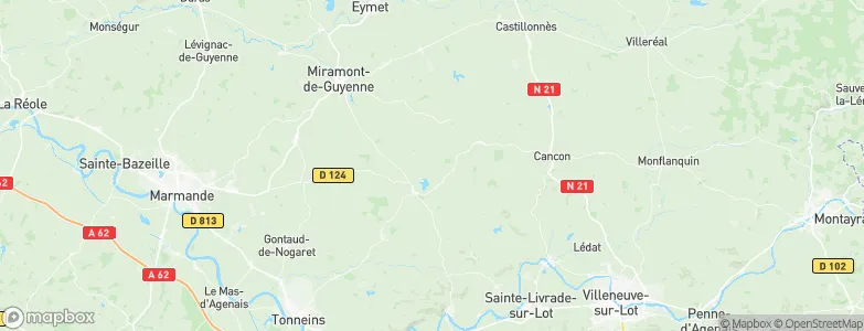 Villebramar, France Map