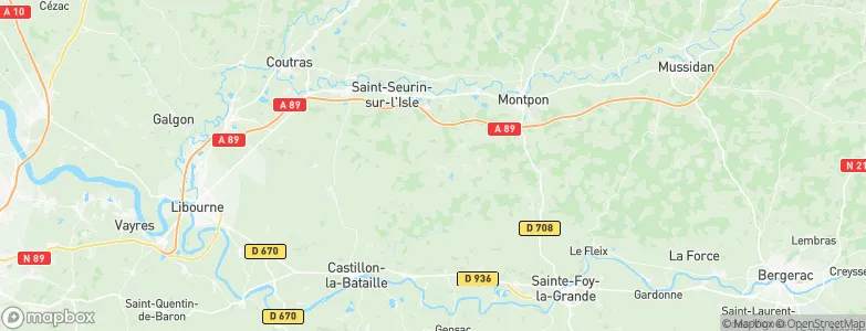 Villefranche-de-Lonchat, France Map
