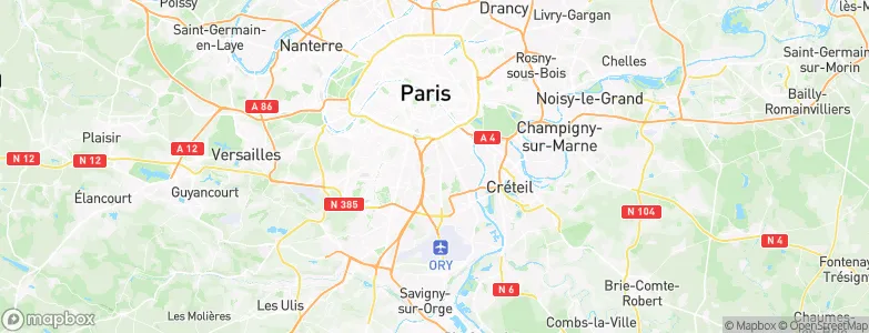 Villejuif, France Map