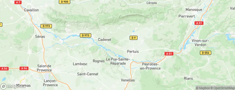Villelaure, France Map