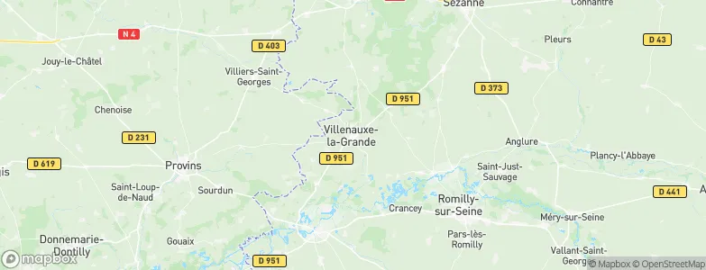 Villenauxe-la-Grande, France Map