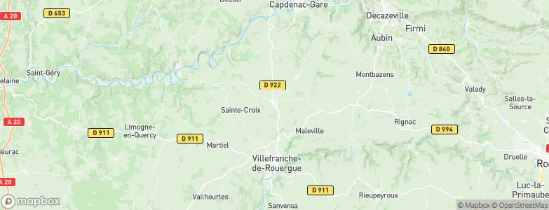 Villeneuve, France Map