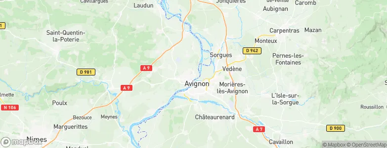 Villeneuve-lès-Avignon, France Map