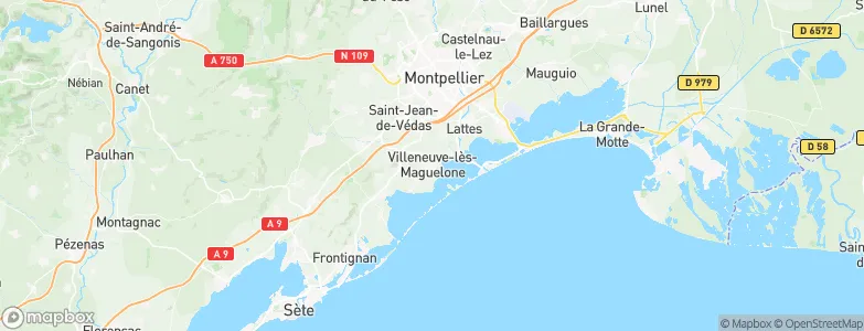 Villeneuve-lès-Maguelone, France Map