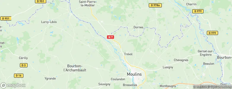 Villeneuve-sur-Allier, France Map