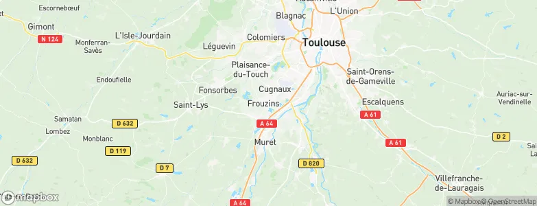Villeneuve-Tolosane, France Map